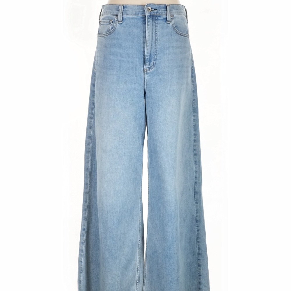 rag & bone Light Wash Wide Leg Jeans